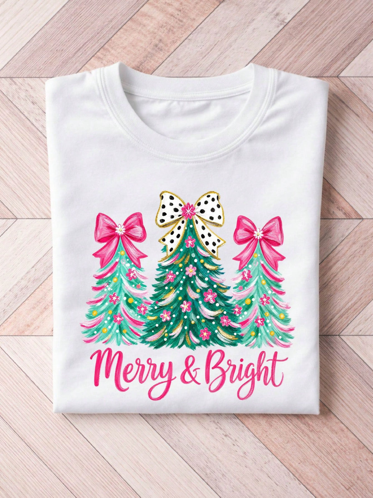 Merry And Bright Xmas T-Shirt
