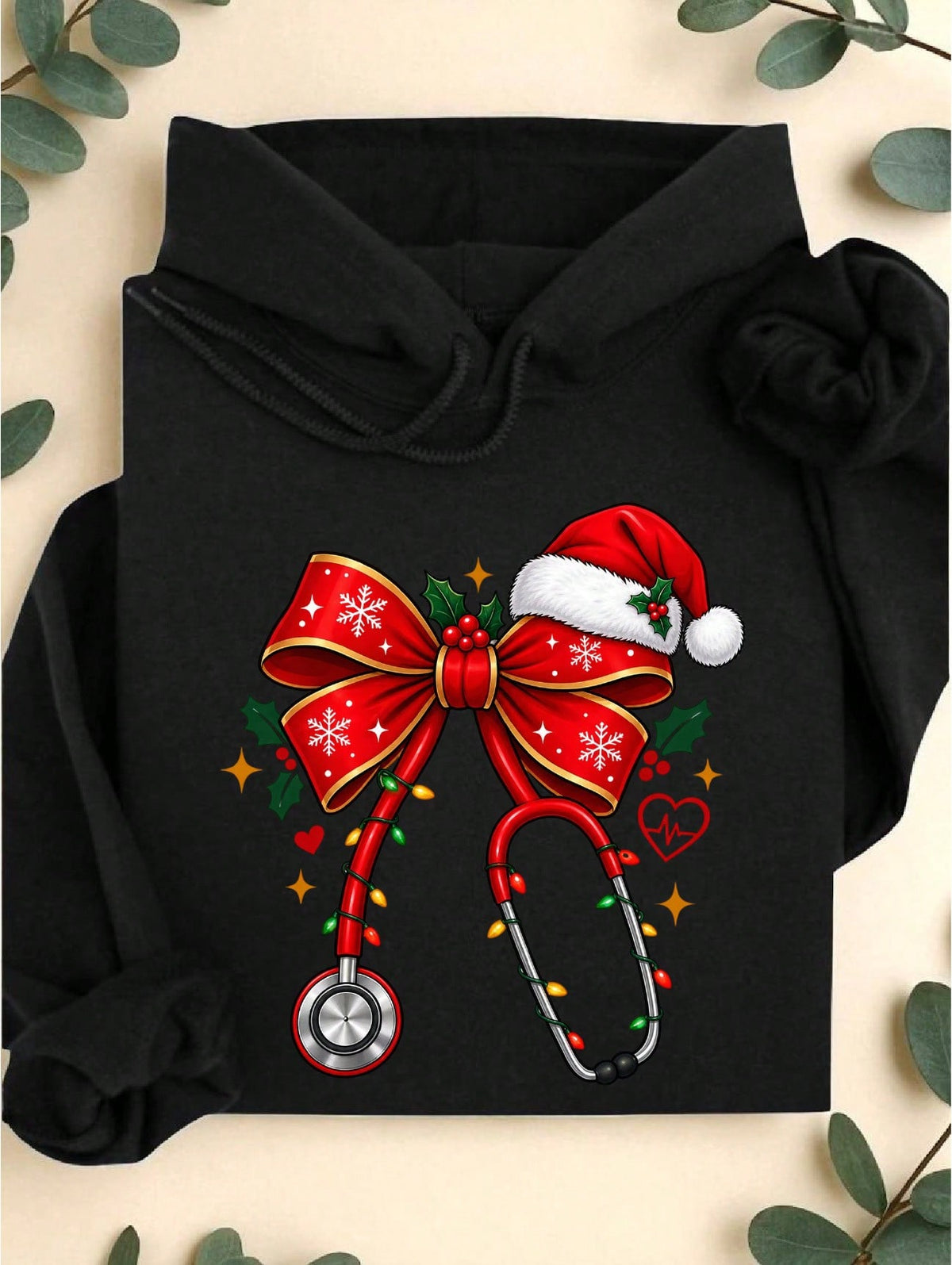 Nurse Christmas Coquette Hoodie