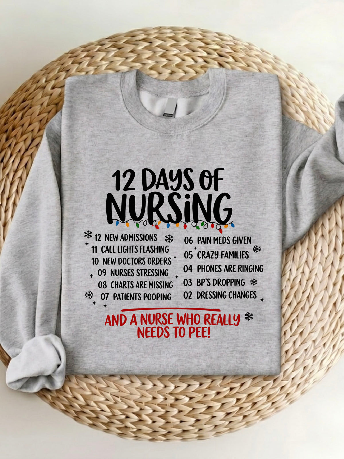 12 Days Of Nursing T-Shirt, Sweatshirt, Hoodie