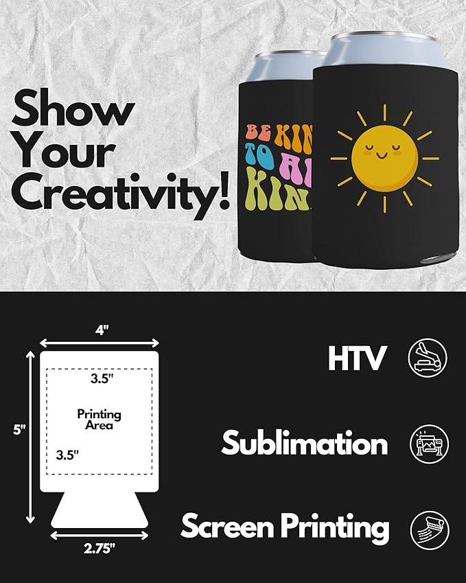 Can Cooler Drink Holder Custom Personalized Same Day Printing and Shipping