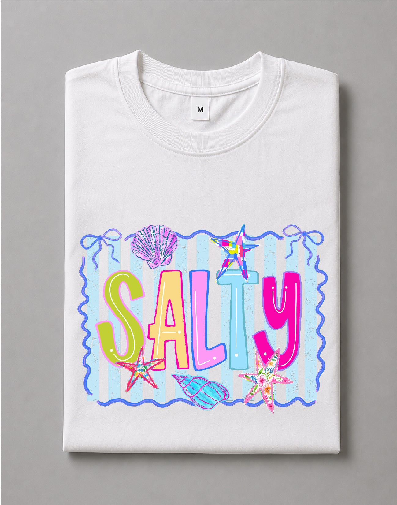 Salty Shirt – Coastal Beach Graphic Tee, Ocean Lover Shirt, Summer Vacation Tee, Nautical Shirt – DTF-17