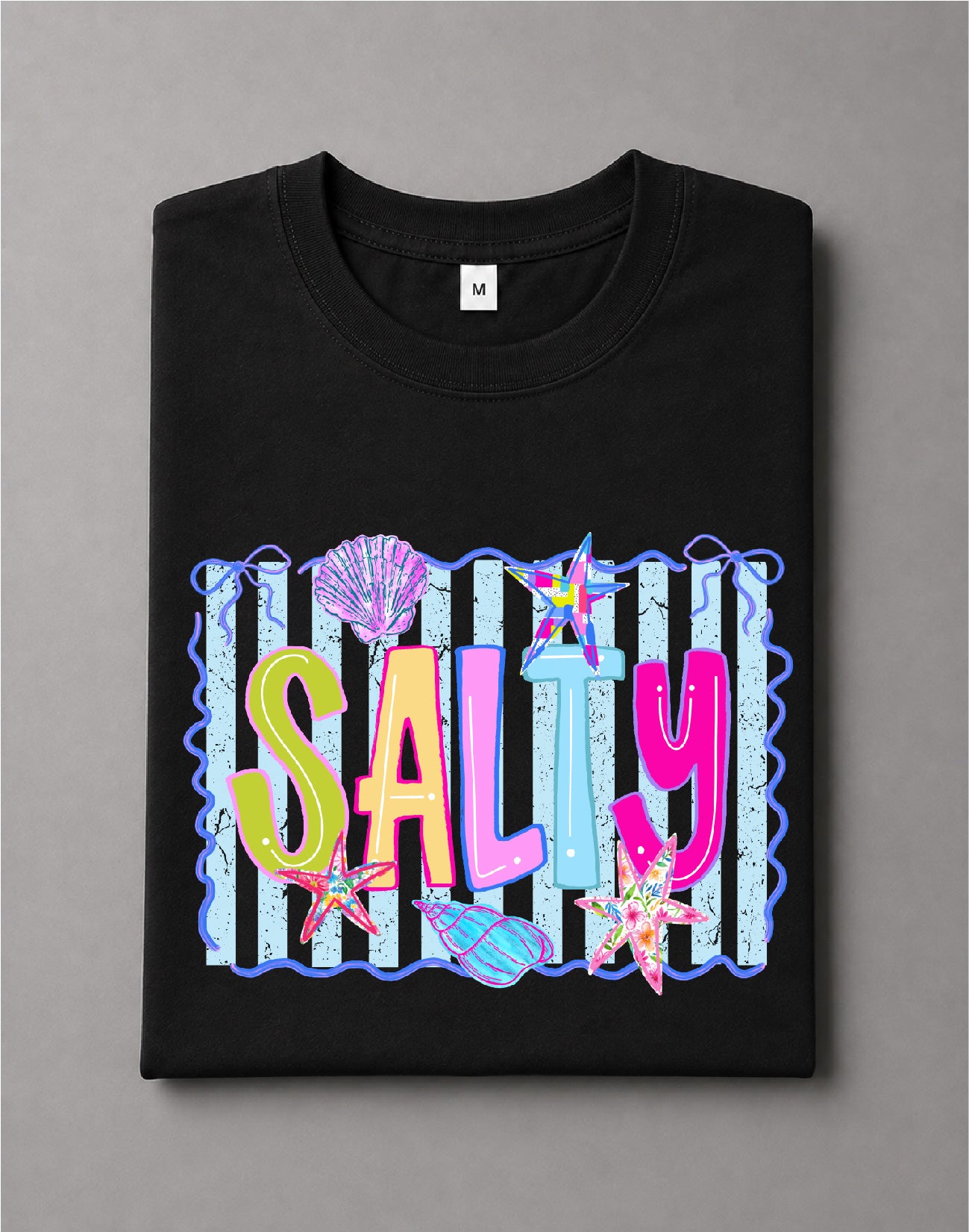 Salty Shirt – Coastal Beach Graphic Tee, Ocean Lover Shirt, Summer Vacation Tee, Nautical Shirt – DTF-17