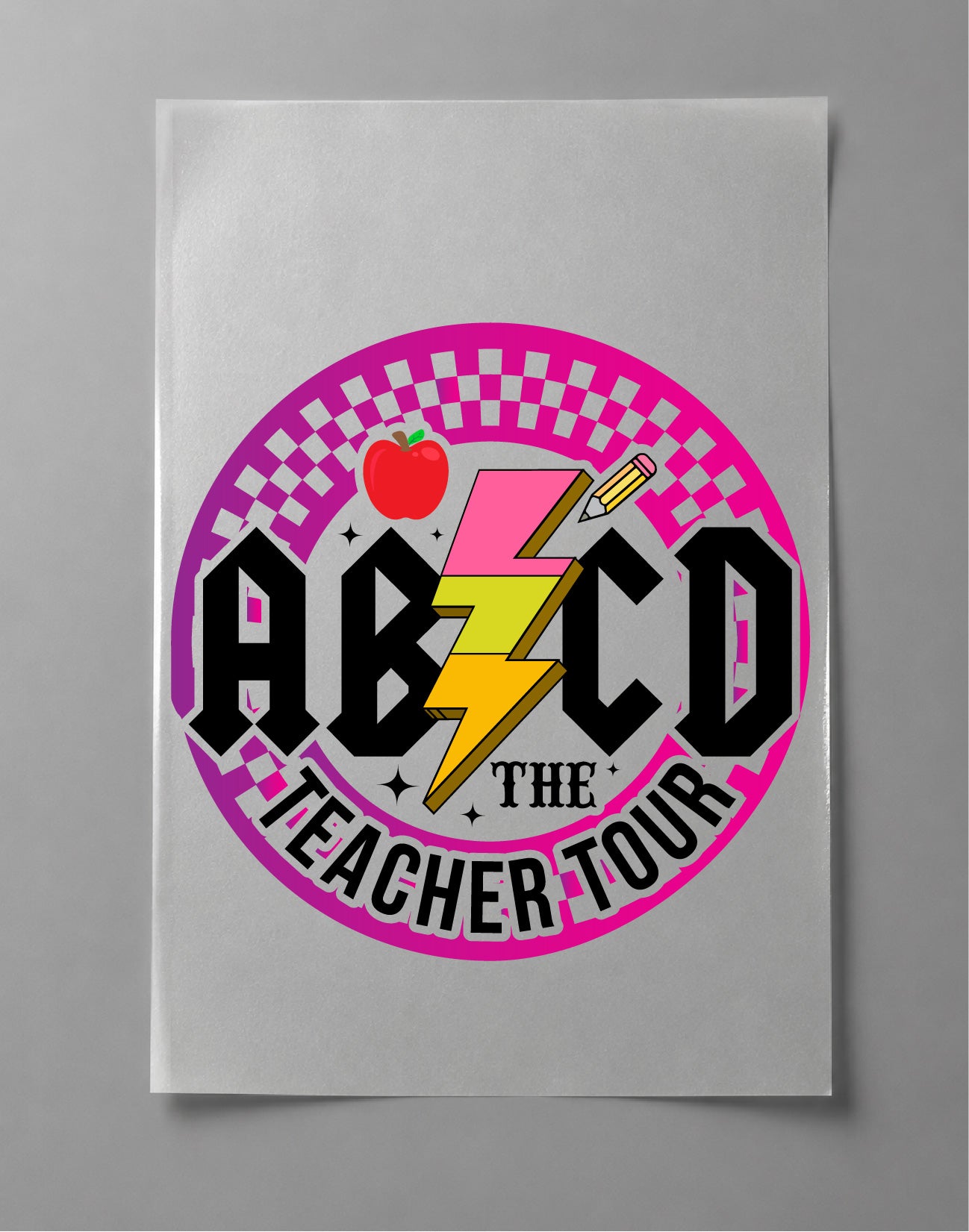 ABCD Teacher Tour Shirt – Funny Teacher Graphic Tee, Back to School Educator Shirt – DTF-24