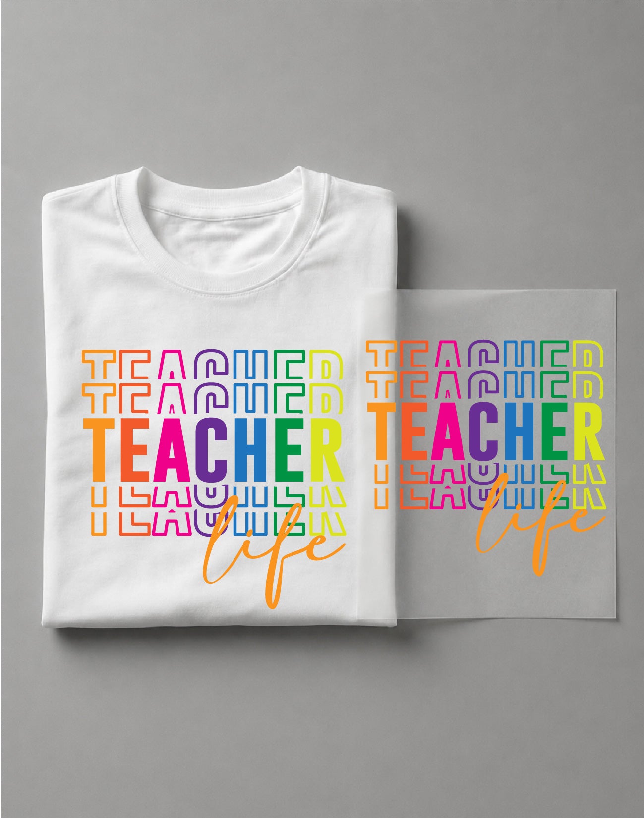 Teacher Life Shirt – Teacher Graphic Tee, Educator Shirt, Classroom Apparel – DTF-25