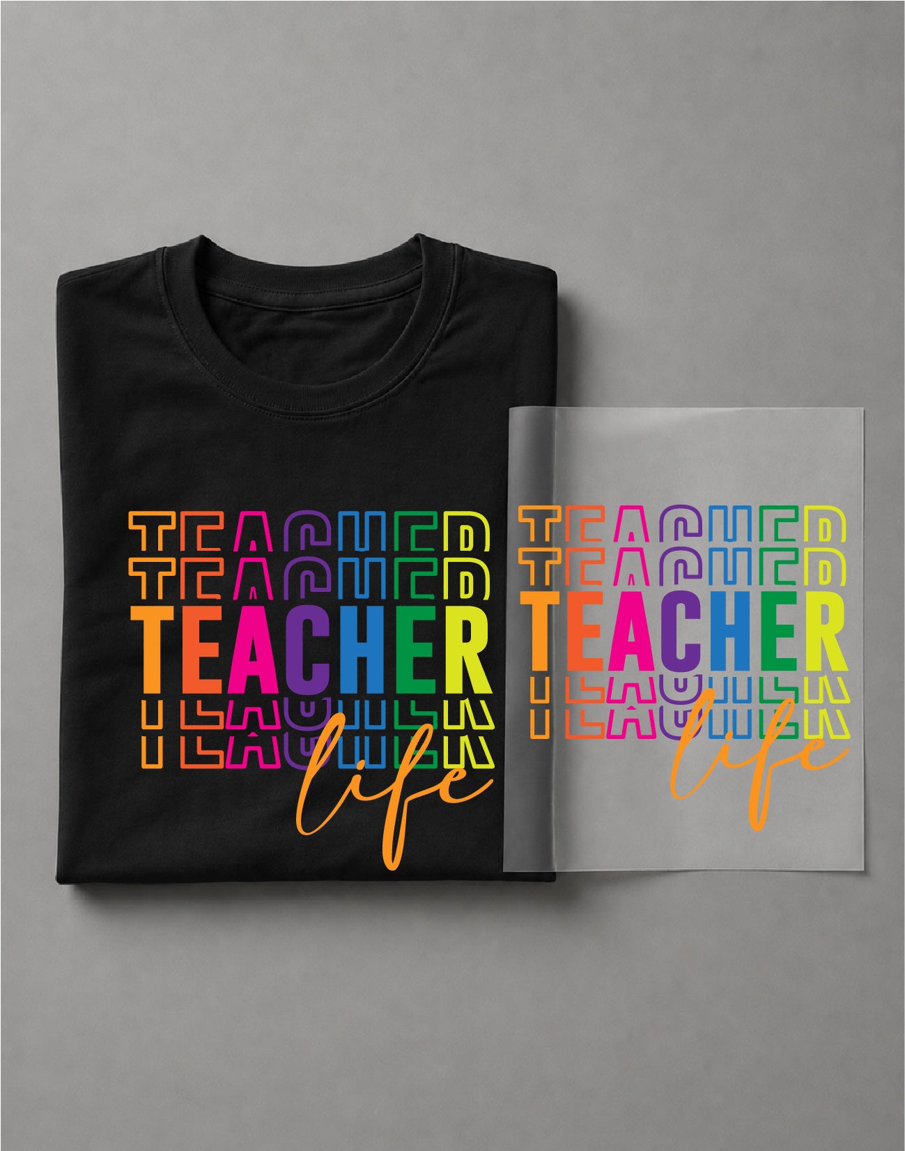 Teacher Life Shirt – Teacher Graphic Tee, Educator Shirt, Classroom Apparel – DTF-25