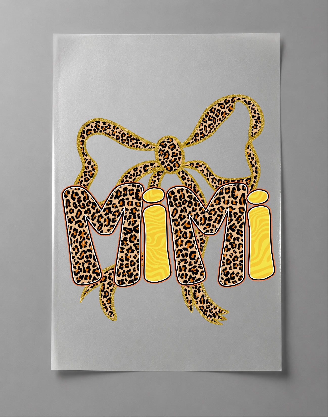 Preppy Mimi Leopard Sweatshirt – Leopard Graphic, Preppy Grandma Gift, Mimi Apparel – DTF-27