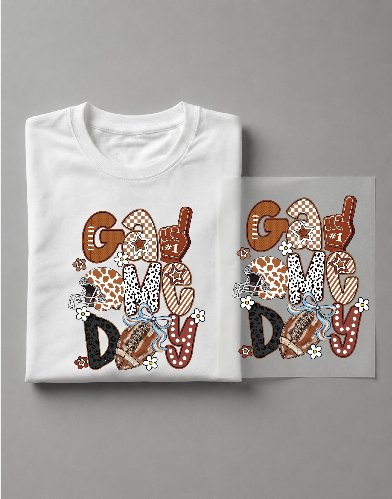 Retro Game Day Football Shirt – Vintage Football Graphic Tee, Game Day Sports Shirt – DTF-28