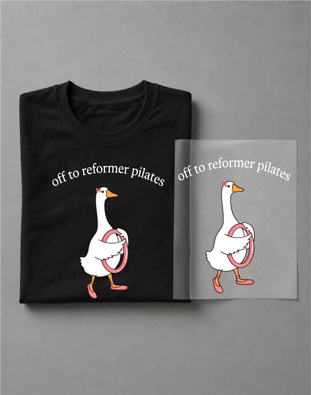 Off to Reformer Pilates Goose Shirt – Funny Goose Graphic Tee, Pilates Shirt, Workout Tee – DTF-30