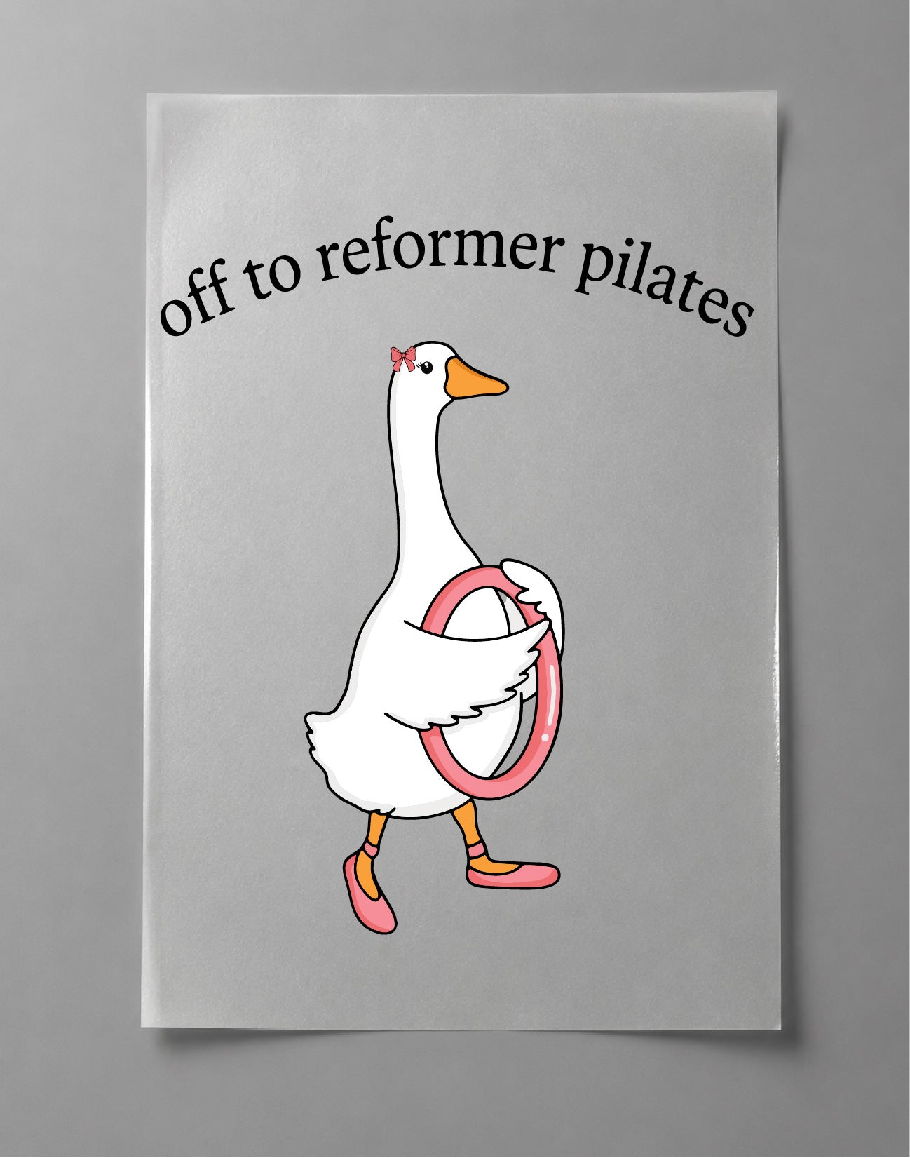 Off to Reformer Pilates Goose Shirt – Funny Goose Graphic Tee, Pilates Shirt, Workout Tee – DTF-30