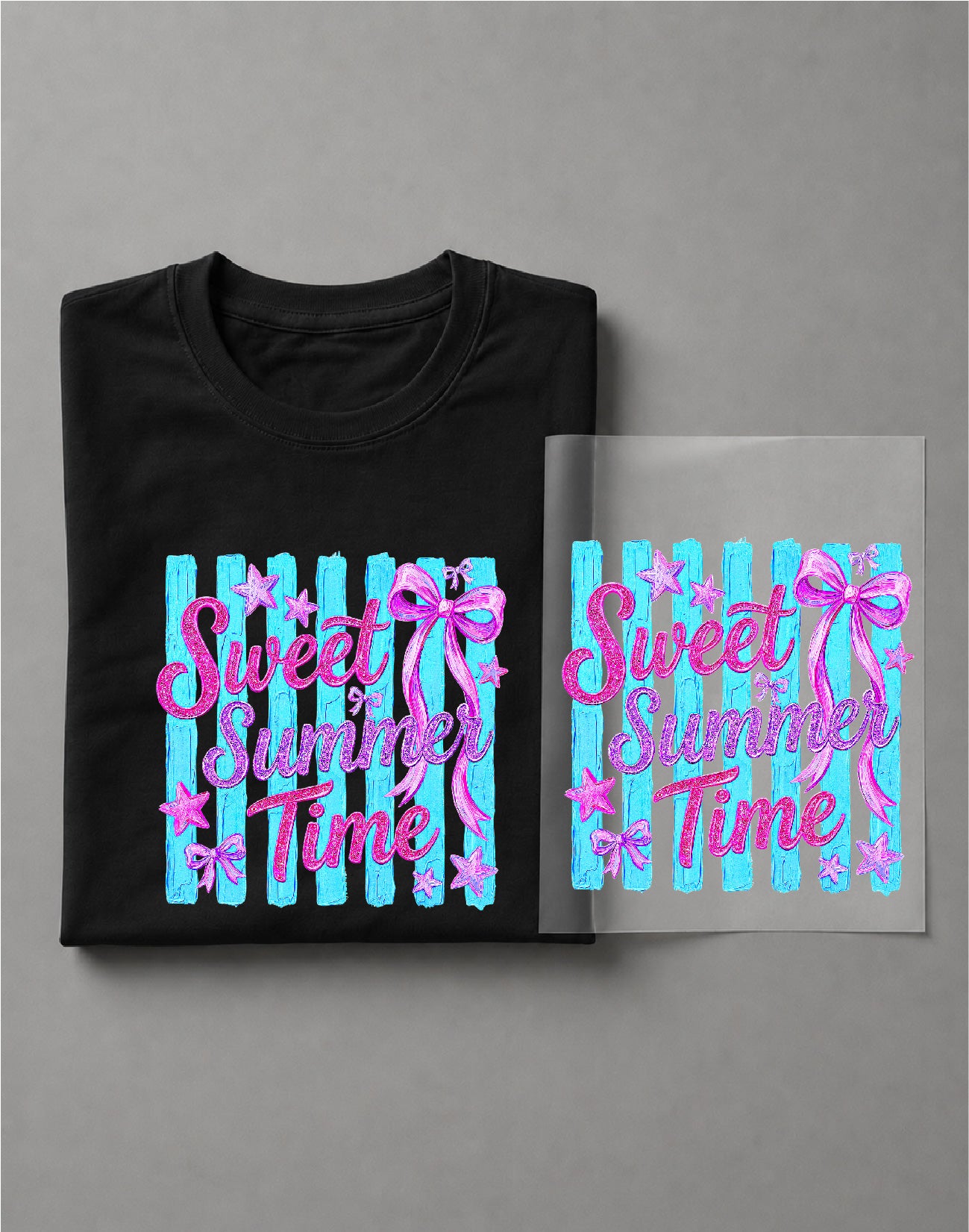 Sweet Summer Time Shirt – Brush Stipped Summer Graphic Tee, Cute Summer Shirt, Vacation Tee – DTF-32