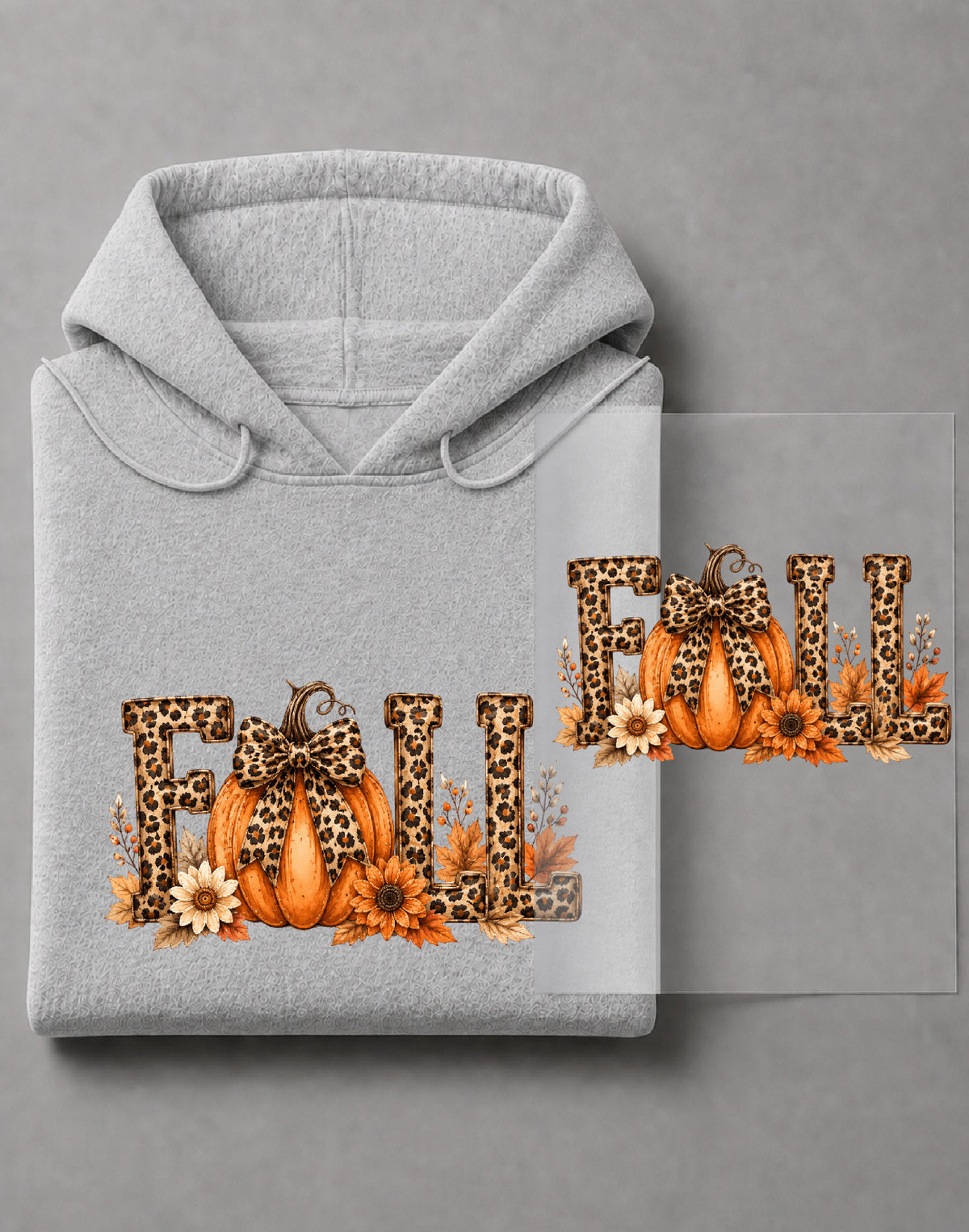 Autumn Leopard Fall Hoodie – Leopard Graphic, Fall Animal Print Apparel, Autumn Gift – DTF-33