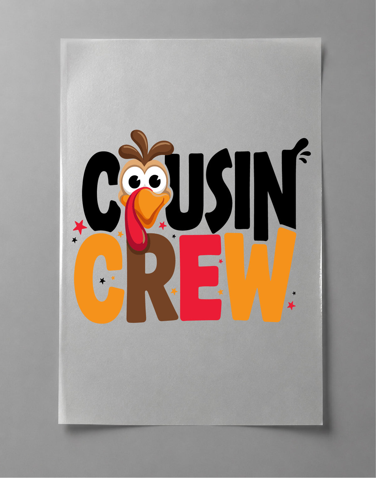 Cousin Crew Thanksgiving Hoodie – Turkey Graphic, Family Fall Apparel, Thanksgiving Gift – DTF-37