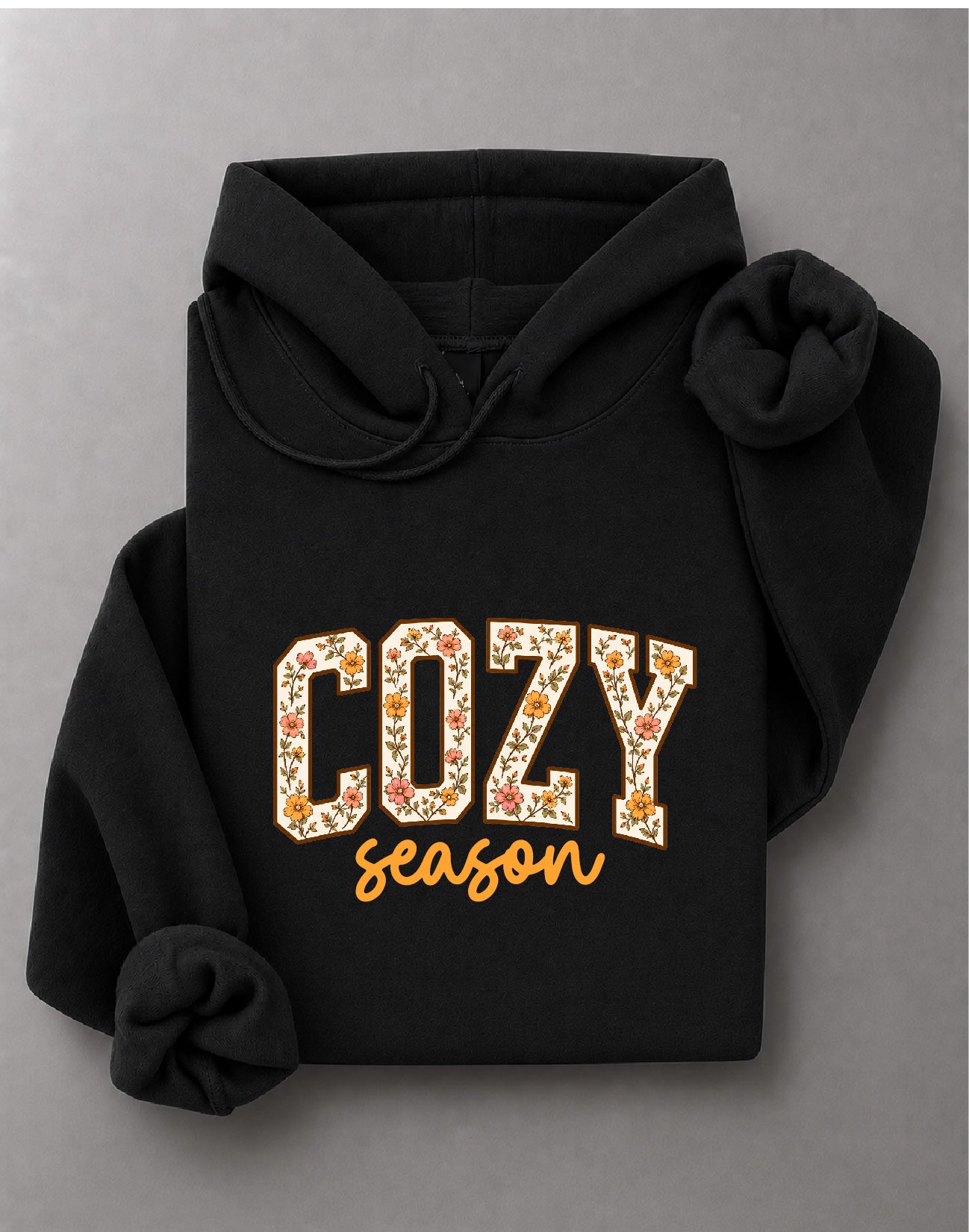 Cozy Season Thanksgiving Hoodie – Fall Graphic, Thanksgiving Apparel, Autumn Gift – DTF-38