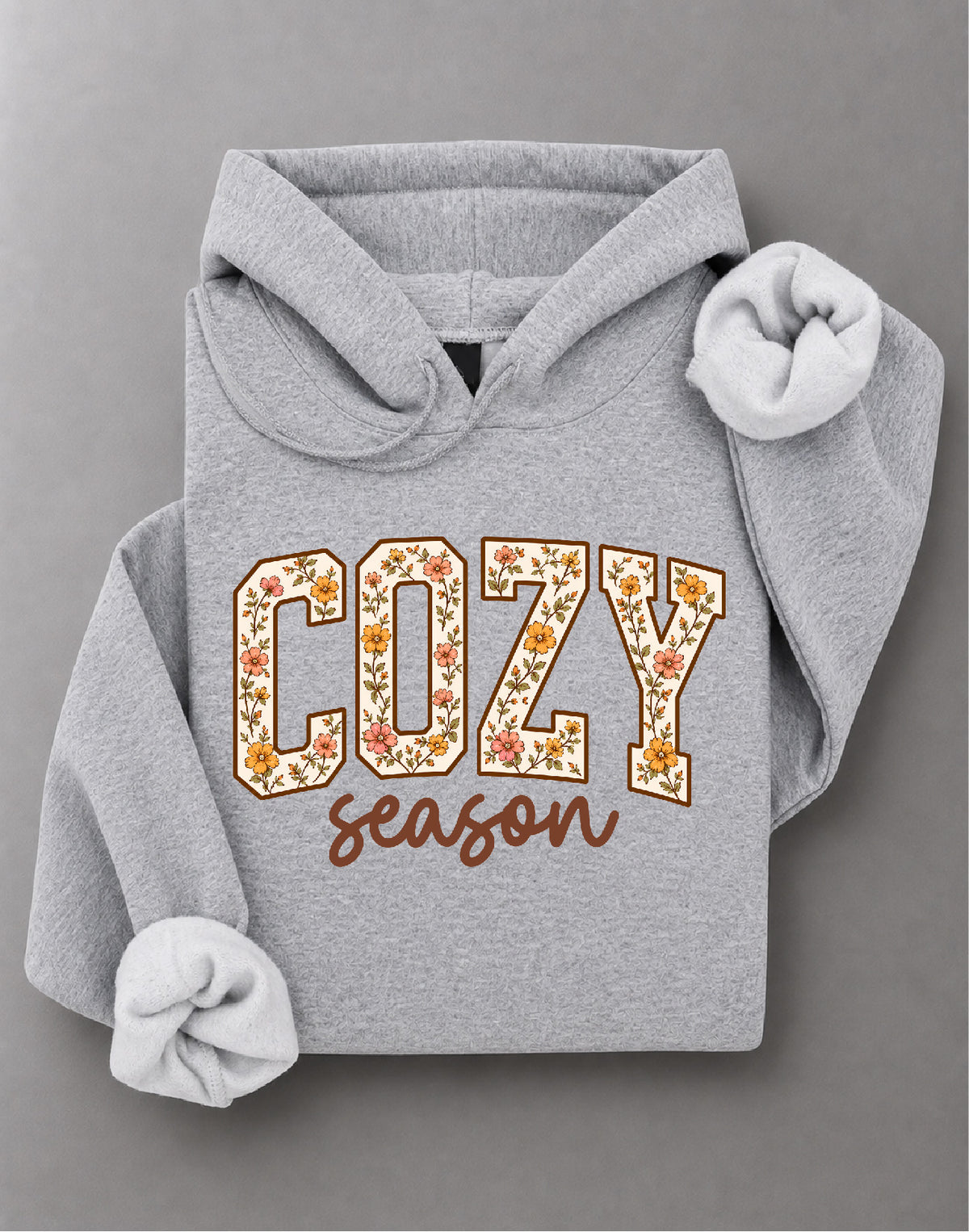 Cozy Season Thanksgiving Hoodie – Fall Graphic, Thanksgiving Apparel, Autumn Gift – DTF-38