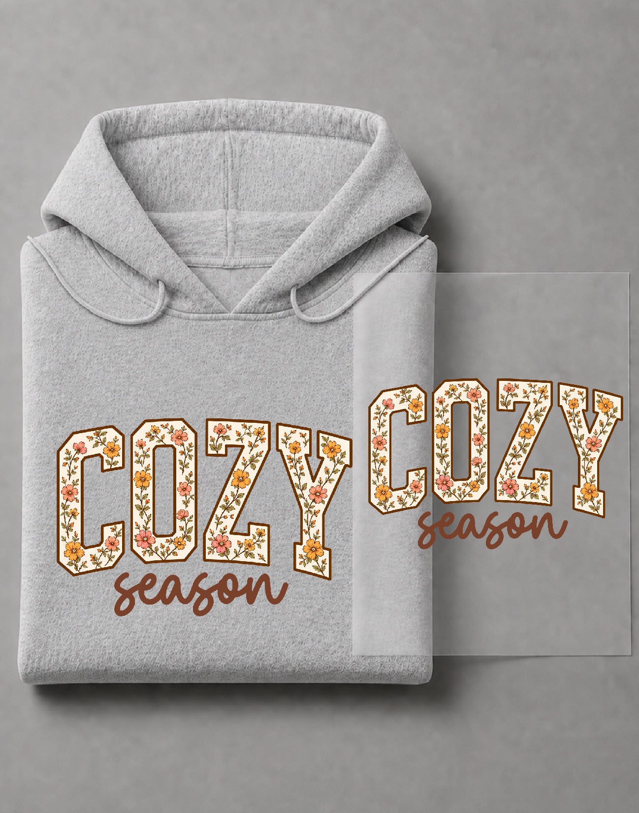 Cozy Season Thanksgiving Hoodie – Fall Graphic, Thanksgiving Apparel, Autumn Gift – DTF-38