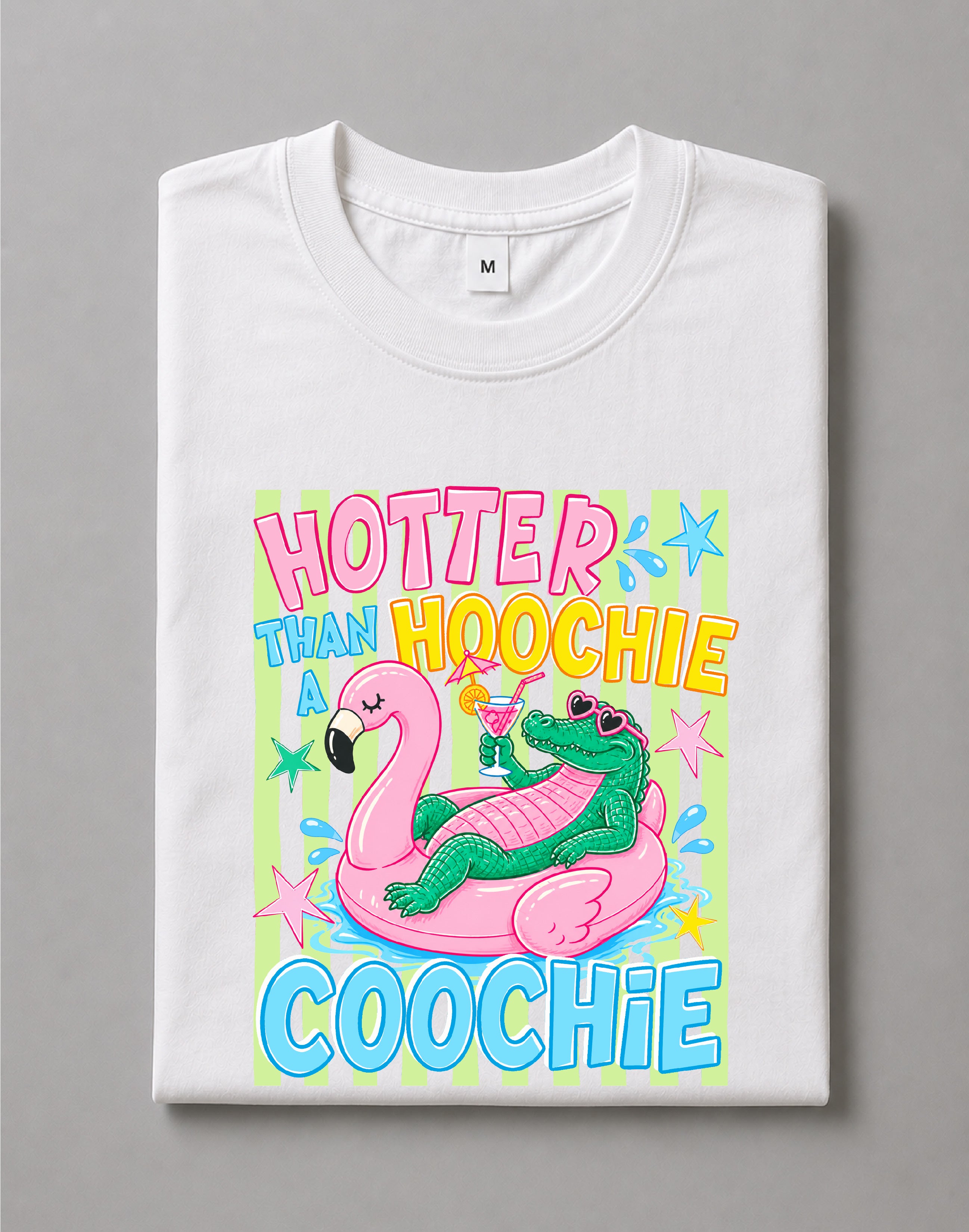Hotter Than a Hoochie Coochie Shirt – Funny Southern Graphic Tee, Western Style Graphic Tee, Summer Party Shirt – DTF-5