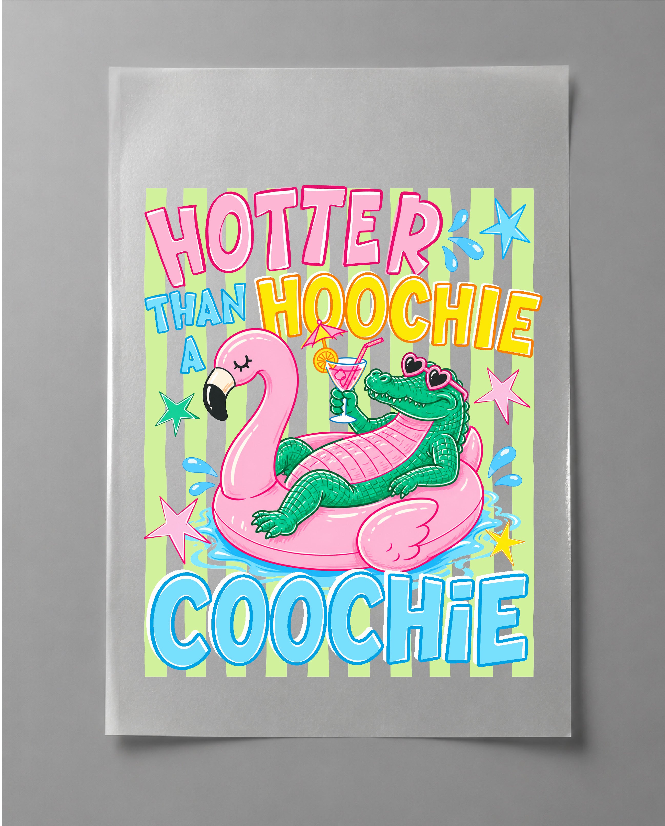 Hotter Than a Hoochie Coochie Sweatshirt– Funny Southern Graphic Sweater, Summer Party Shirt – DTF-5