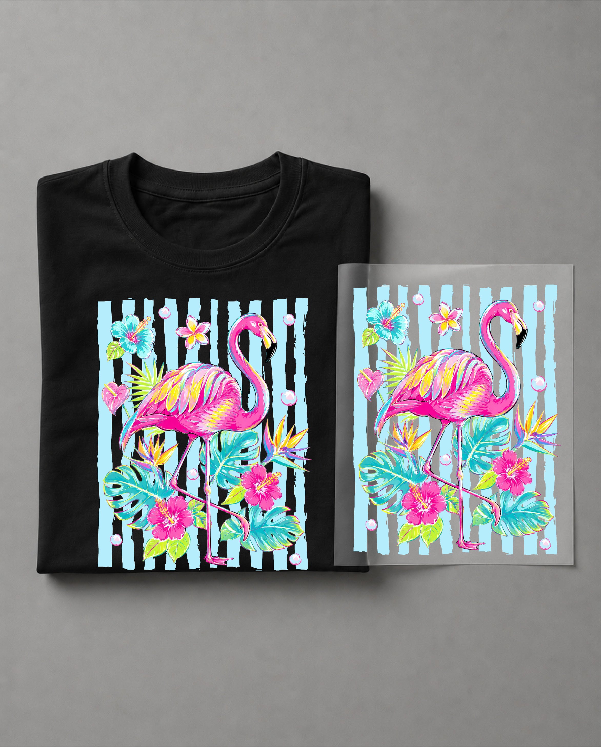 Flamingo Shirt – Pink Flamingo Graphic Tee, Tropical Summer Shirt, Beach Vacation Shirt, Coastal Bird Graphic Tee– DTF-6