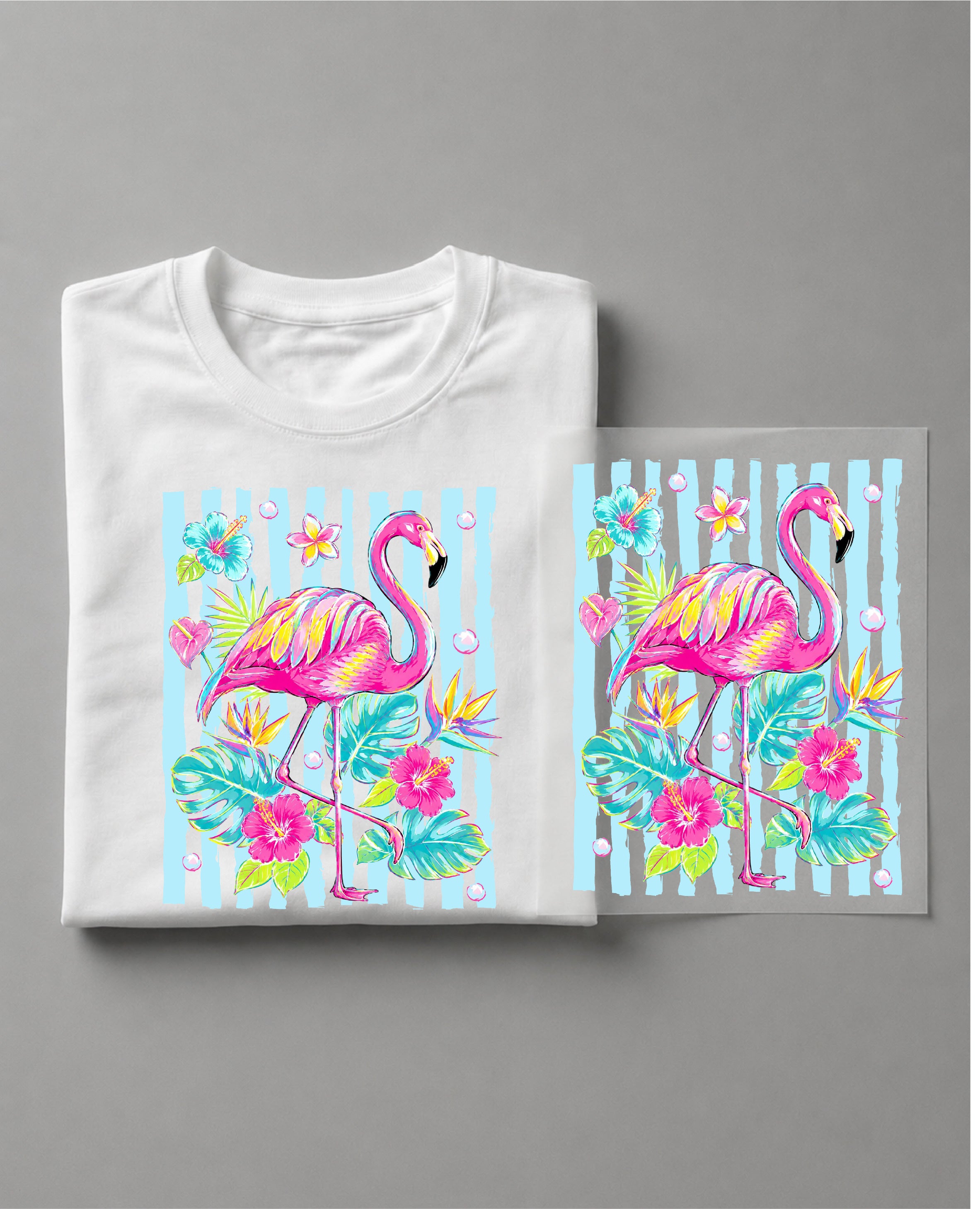 Flamingo Shirt – Pink Flamingo Graphic Tee, Tropical Summer Shirt, Beach Vacation Shirt, Coastal Bird Graphic Tee– DTF-6