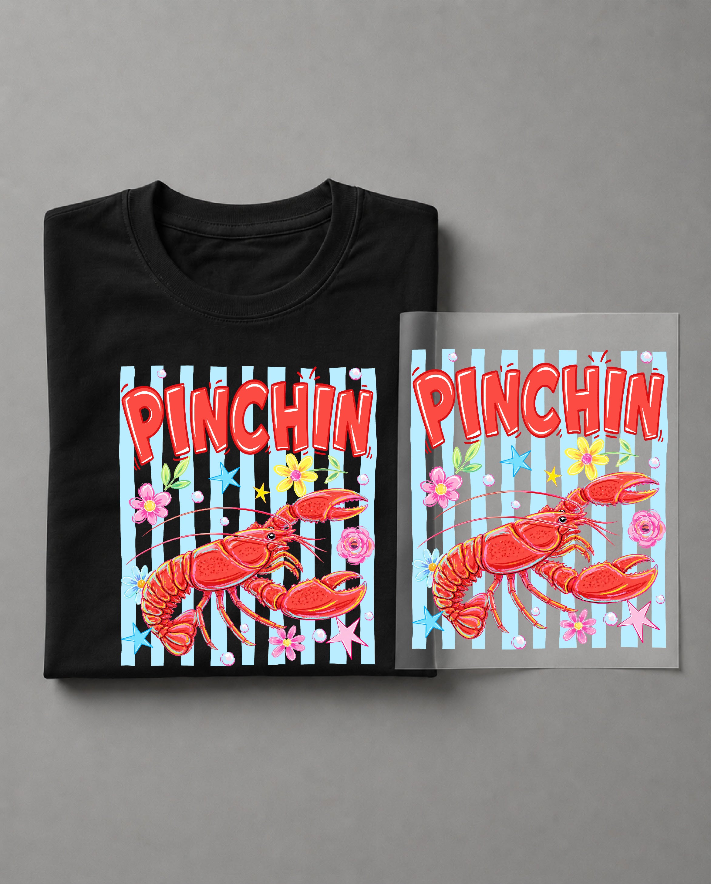 Pinchin' Shirt – Funny Lobster Graphic Tee, Coastal Lobster Shirt, Seafood Lover Shirt, Beach Vacation Shirt– DTF-8