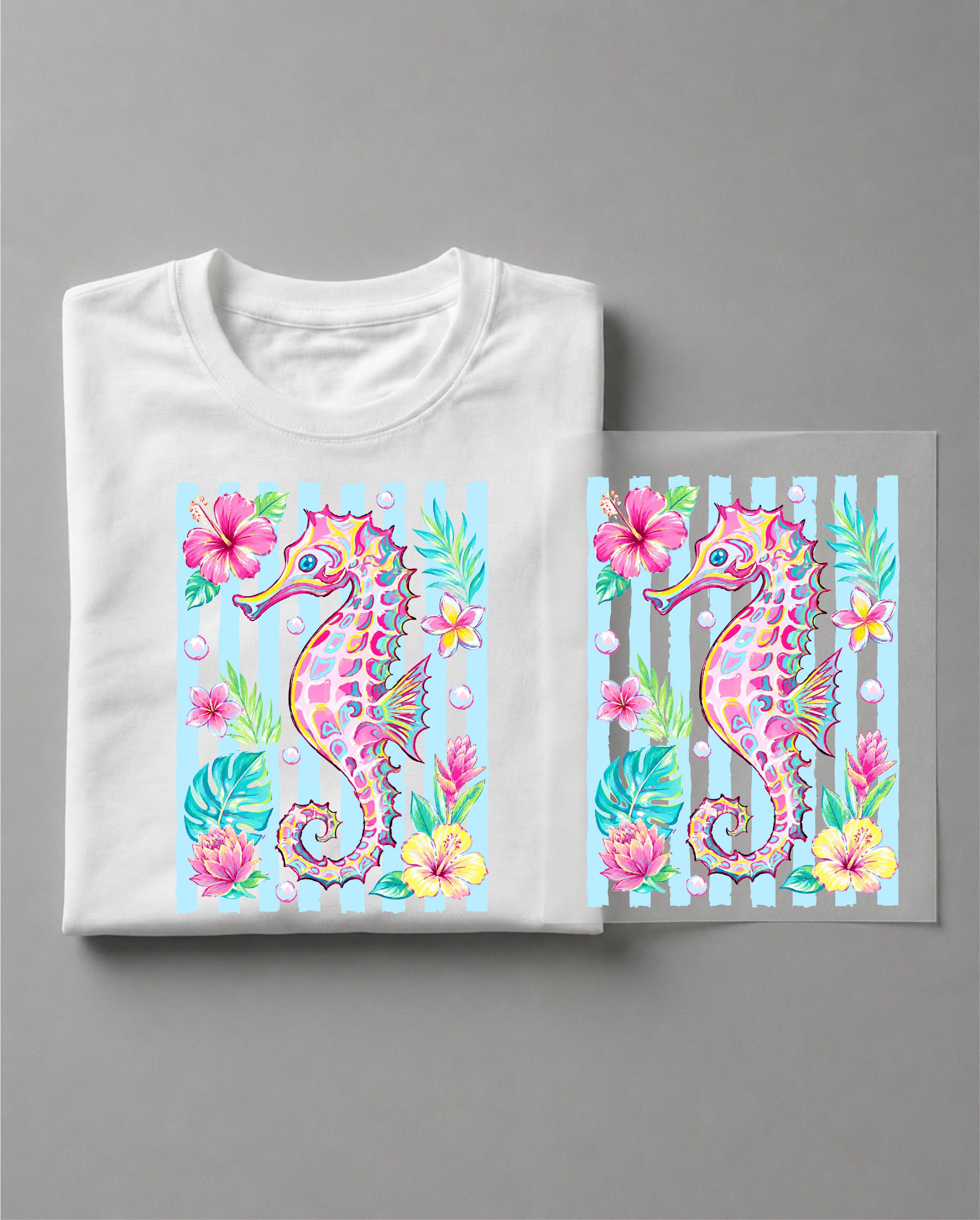 Seahorse Shirt – Seahorse Graphic Tee, Ocean Lover Shirt, Coastal Beach Shirt, Sea Life Graphic Tee – DTF-9