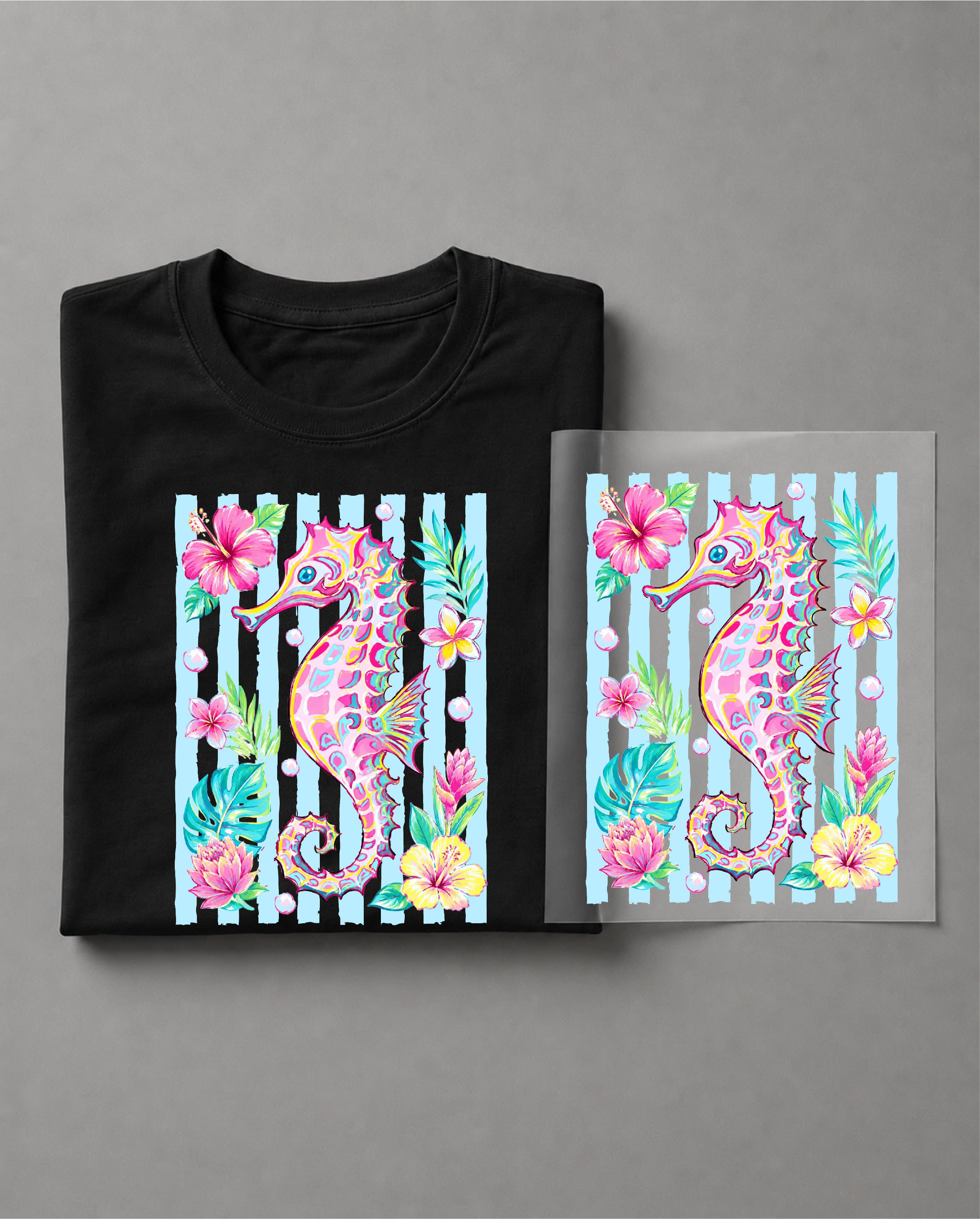 Seahorse Shirt – Seahorse Graphic Tee, Ocean Lover Shirt, Coastal Beach Shirt, Sea Life Graphic Tee – DTF-9