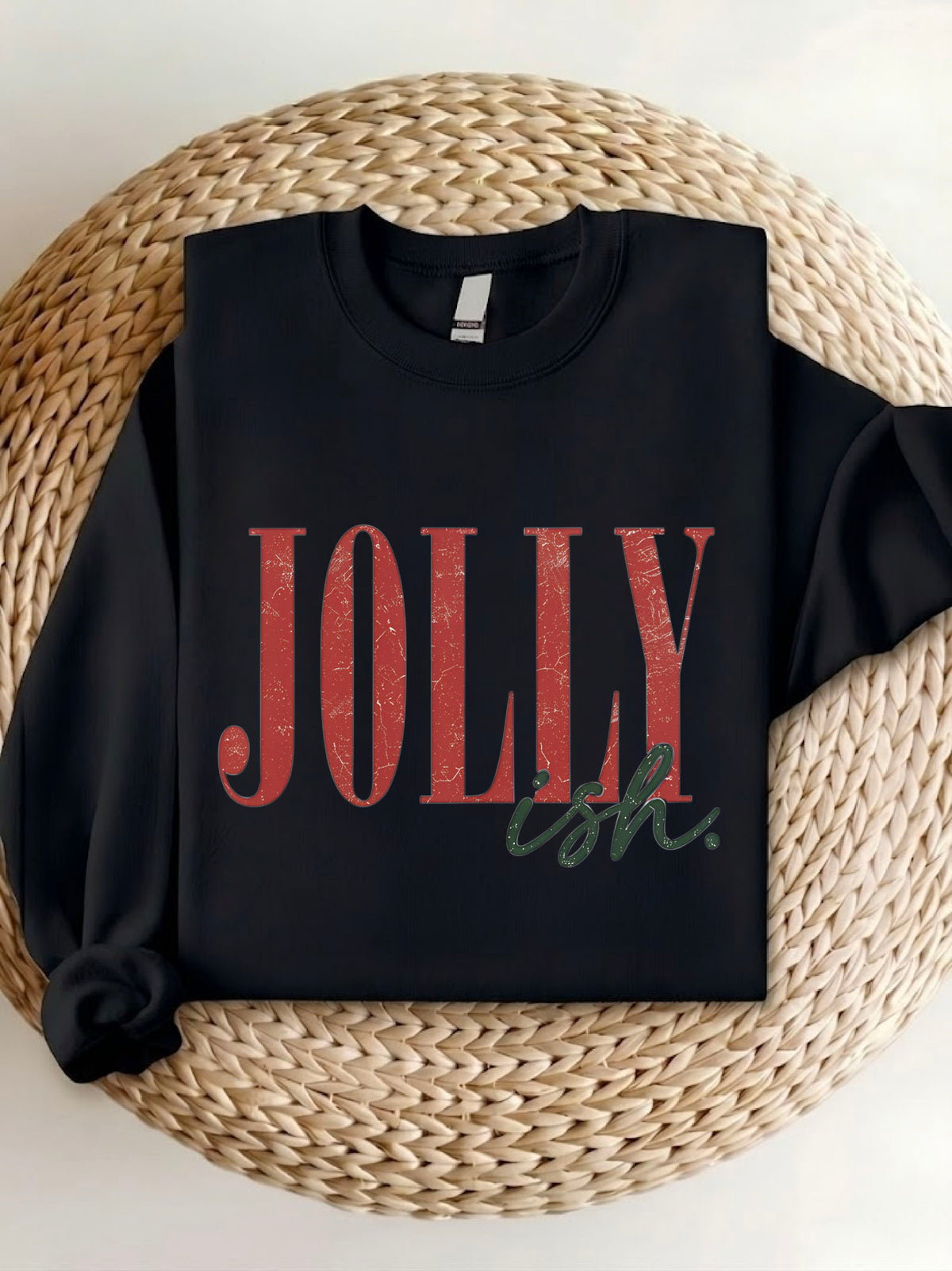 Jolly-Ish Shirt | Retro Christmas Sweatshirt | Funny Holiday Hoodie | Jolly Christmas Gift