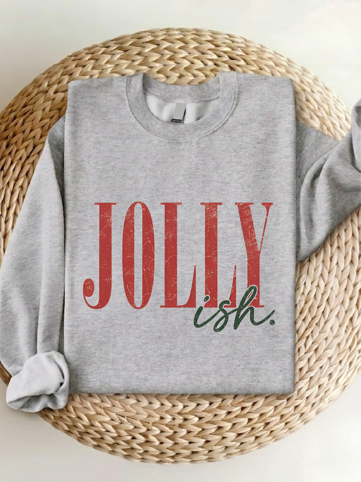 Jolly-Ish Shirt | Retro Christmas Sweatshirt | Funny Holiday Hoodie | Jolly Christmas Gift