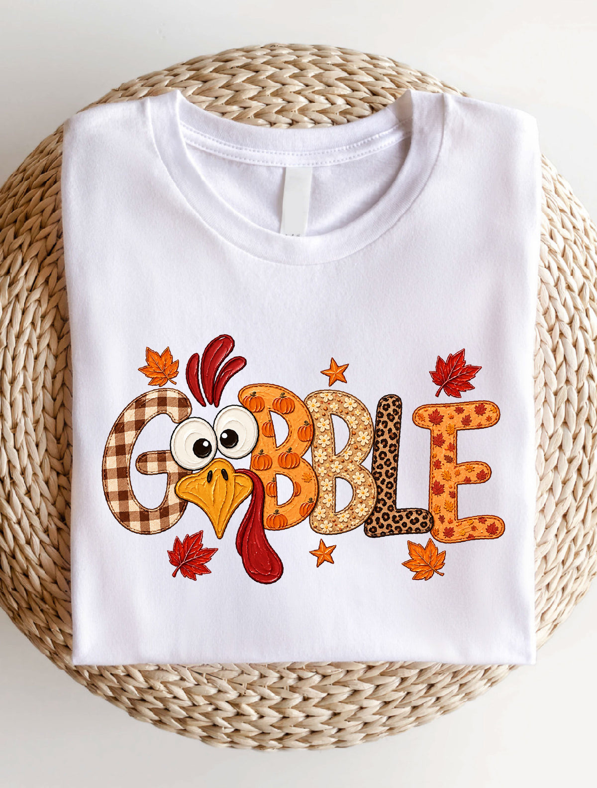 Gobble Thanksgiving Shirt | Funny Turkey Sweatshirt | Thanksgiving Hoodie | Fall Turkey T-Shirt | Plaid Leopard Autumn Gift