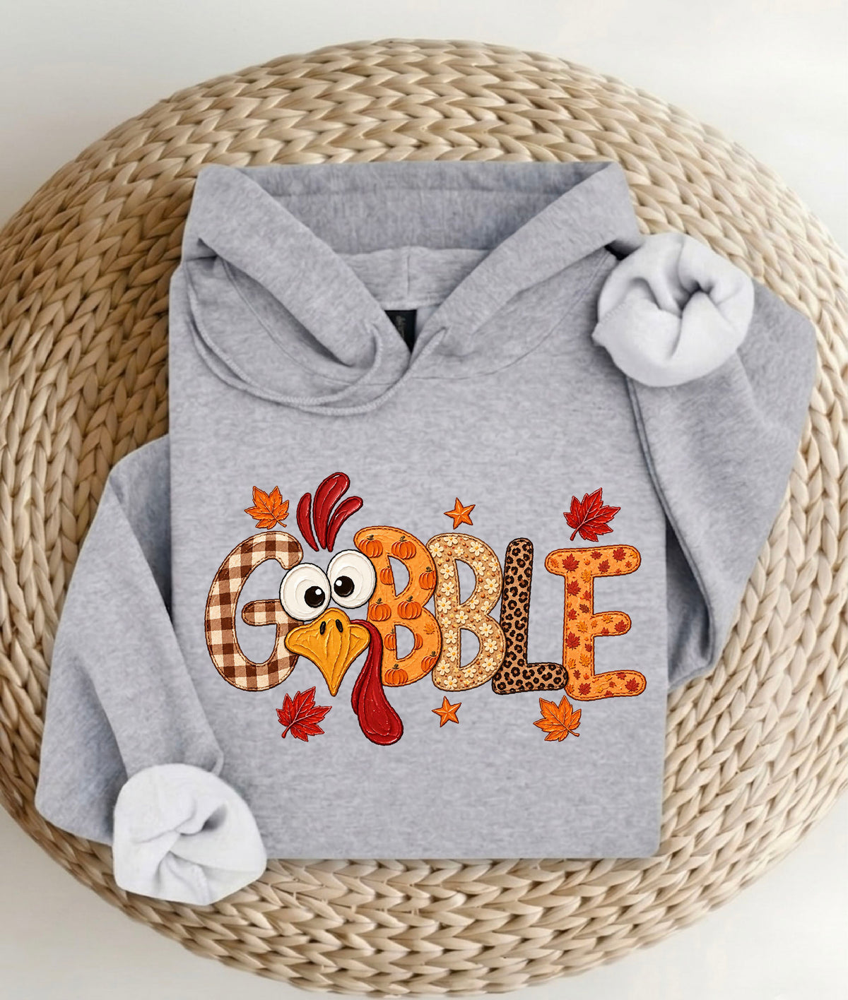 Gobble Thanksgiving Shirt | Funny Turkey Sweatshirt | Thanksgiving Hoodie | Fall Turkey T-Shirt | Plaid Leopard Autumn Gift