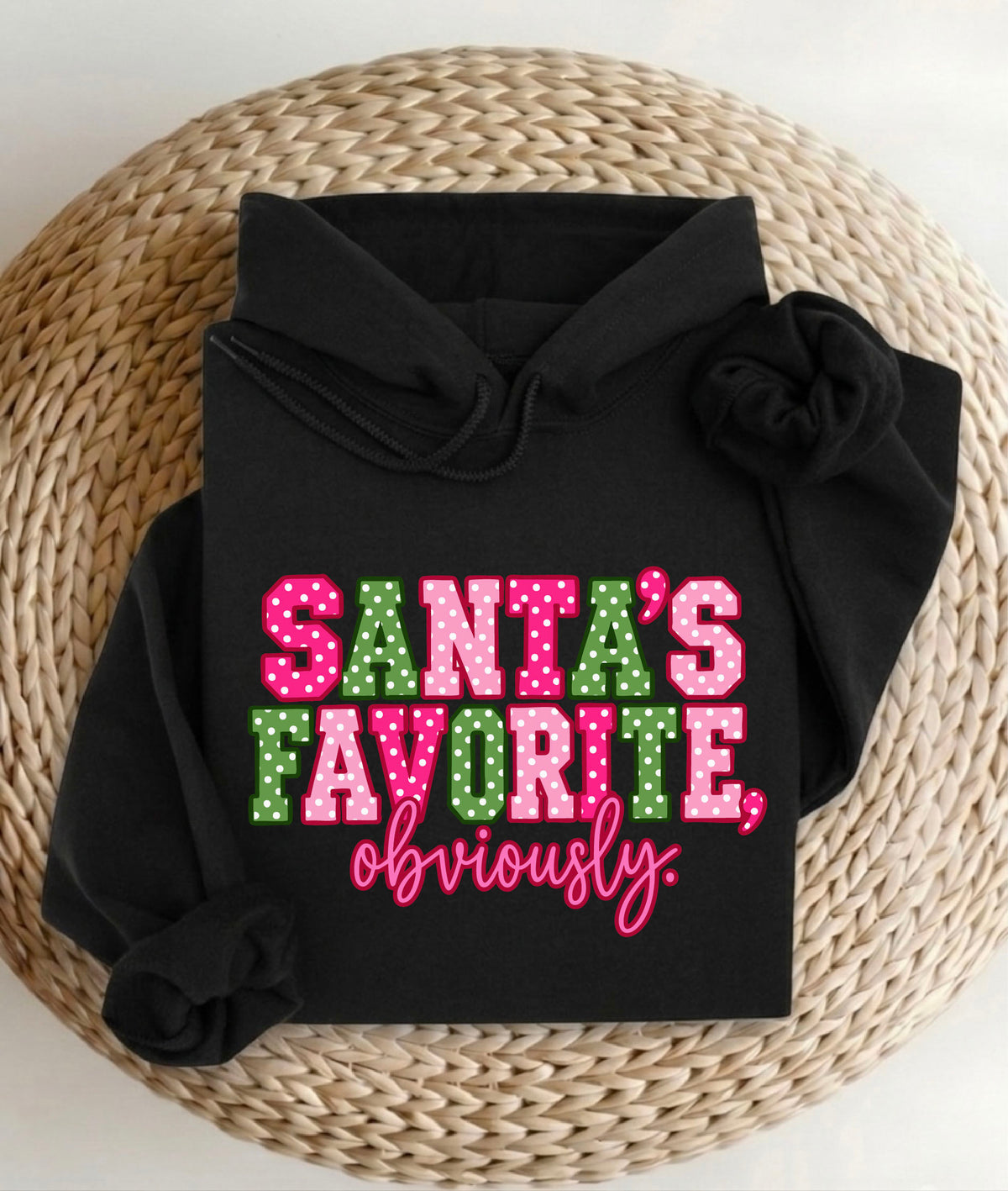 Santa's Favorite Obviously T-Shirt, Sweatshirt, Hoodie