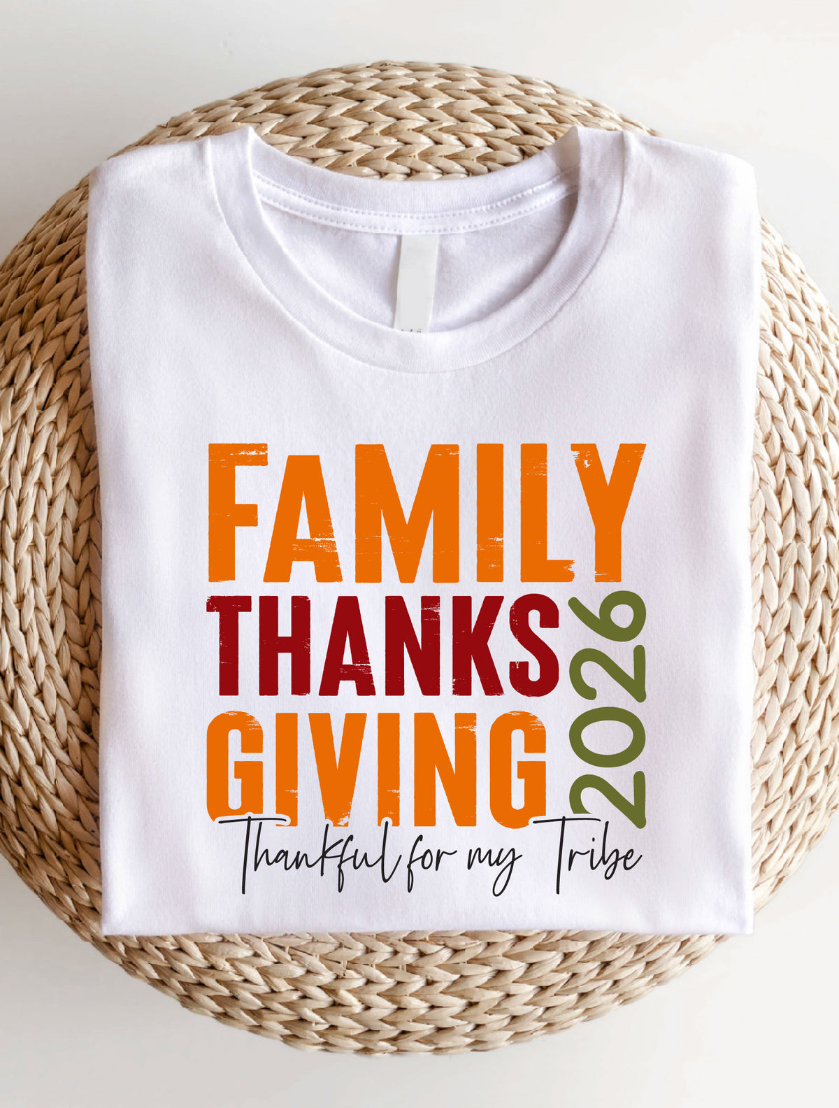 Family Thanksgiving 2026 Shirt | Thankful For My Tribe Sweatshirt | Thanksgiving Dinner Party Gathering Hoodie