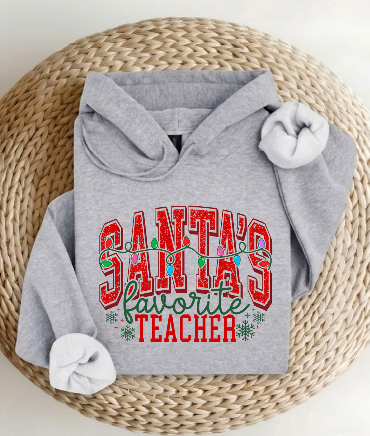 Santa's Favorite Teacher Shirt | Merry Teacher Sweatshirt | Holiday Teacher Hoodie
