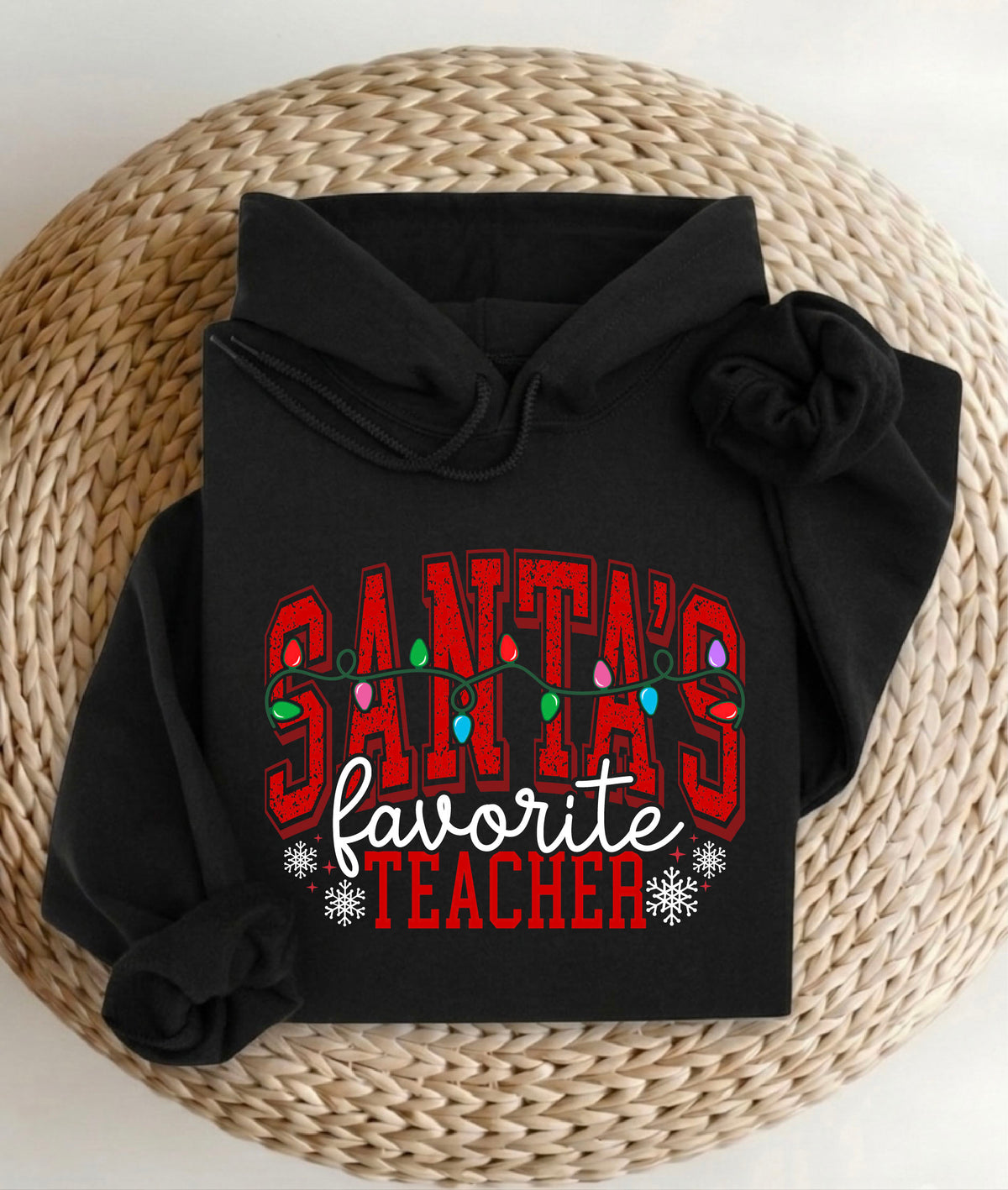 Santa's Favorite Teacher Shirt | Merry Teacher Sweatshirt | Holiday Teacher Hoodie