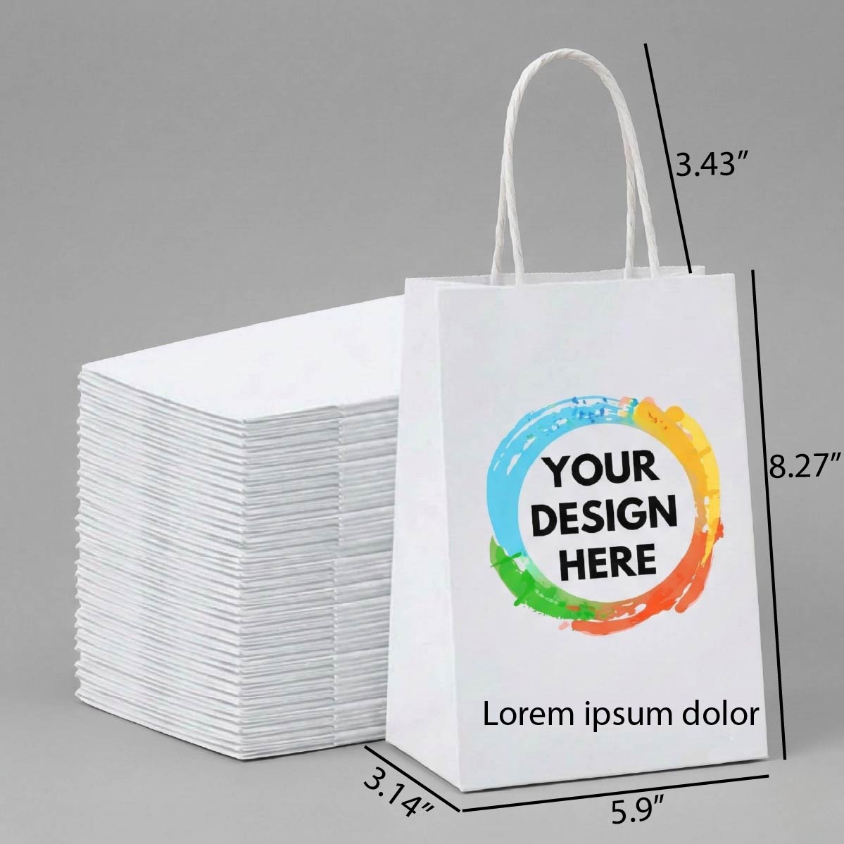 Paper Bag Custom Personalized Same Day Printing and Shipping